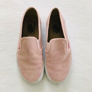 VANS light pink slip on sneakers